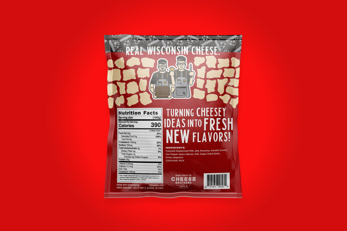 Hot Pepper Cheese Curds - Spicy Fresh Wisconsin Curds with Jalapeño Spice Blend