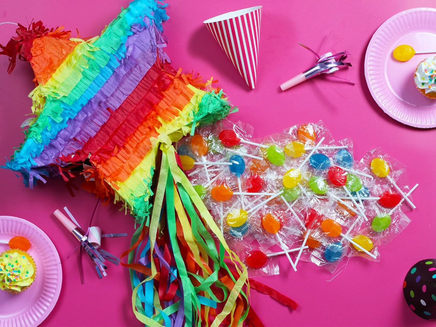 Canadian Bulk Lollipops & Candy Mix - 5 lbs Assorted Fruit, Mint & Party
