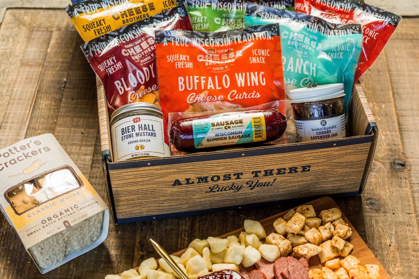 Deluxe Char-CURD-erie Box - 9 Flavors of Wisconsin Cheese Curds Gift Set
