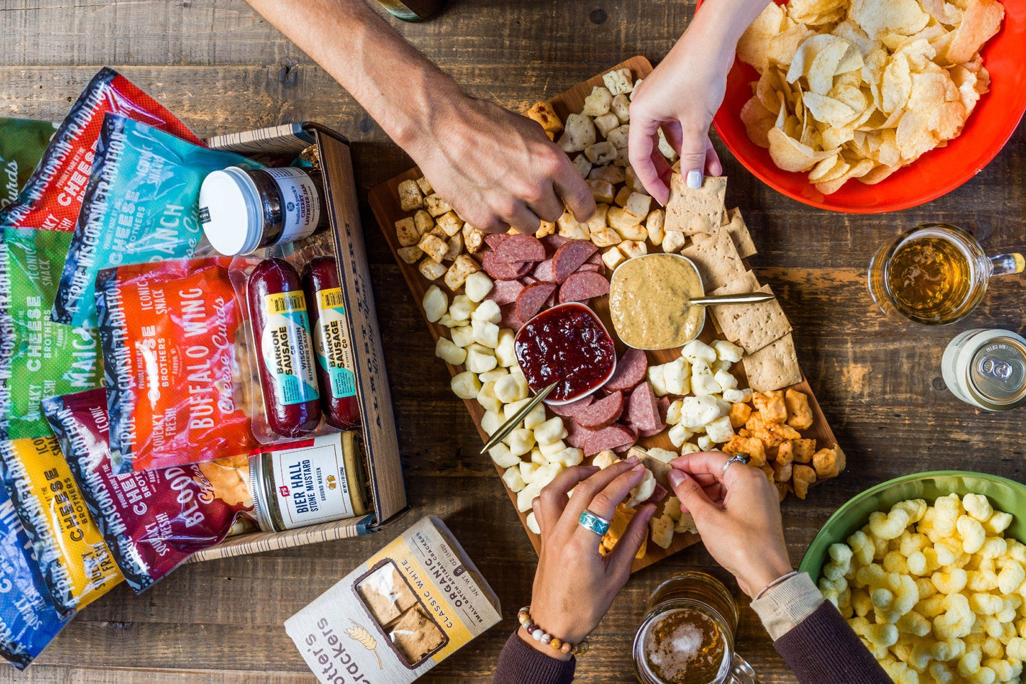 Deluxe Char-CURD-erie Box - 9 Flavors of Wisconsin Cheese Curds Gift Set