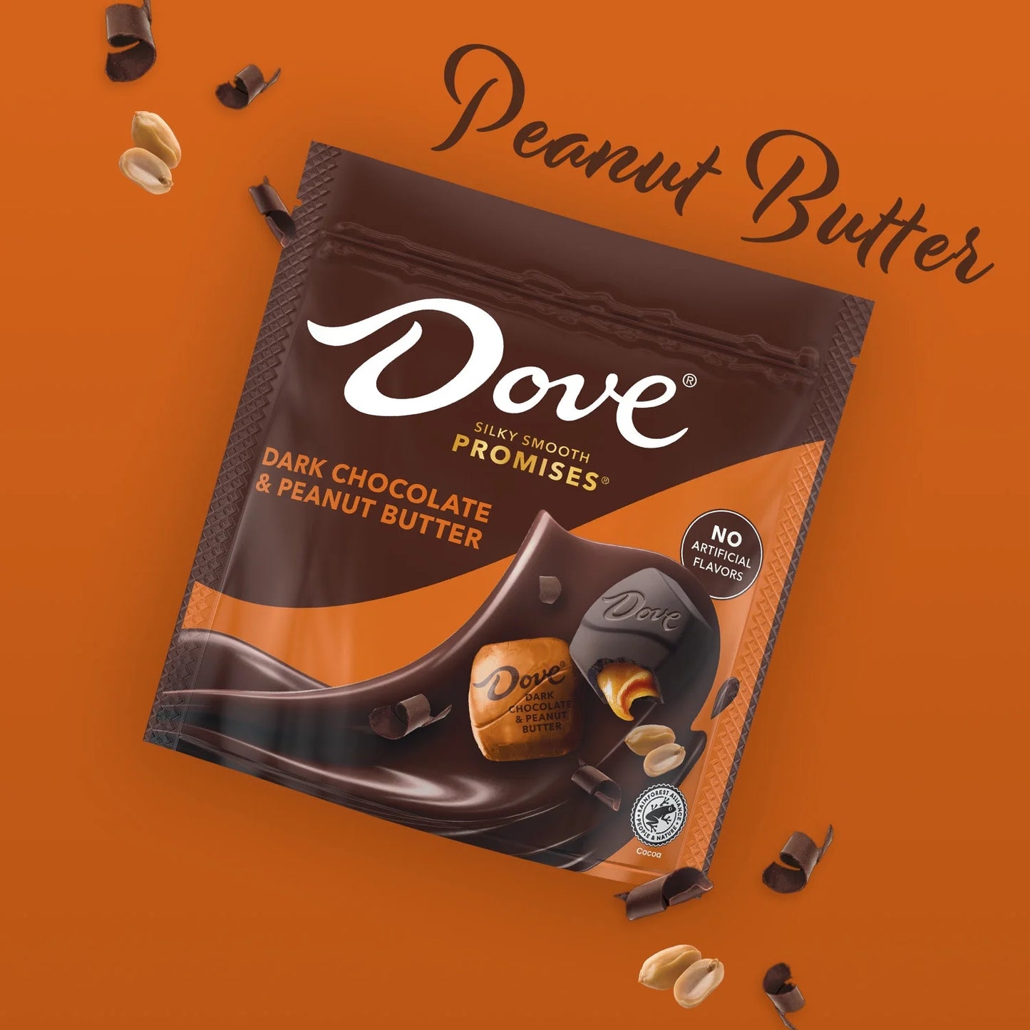 Chinese Dove (德芙) Promises Dark Chocolate & Peanut Butter Candy - 6.74oz