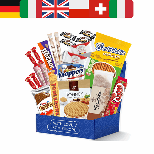 International Snack Box - European Collection 22 Treats - 7 Countries | Taste The Planets 