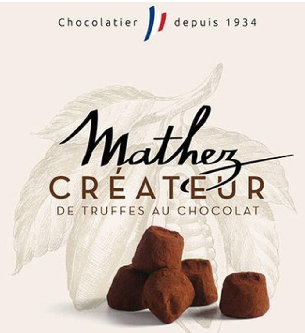 French Mathez Chocolate Truffles Variety - Chocolates and Pistachio 8.8oz Box - Taste The Planets