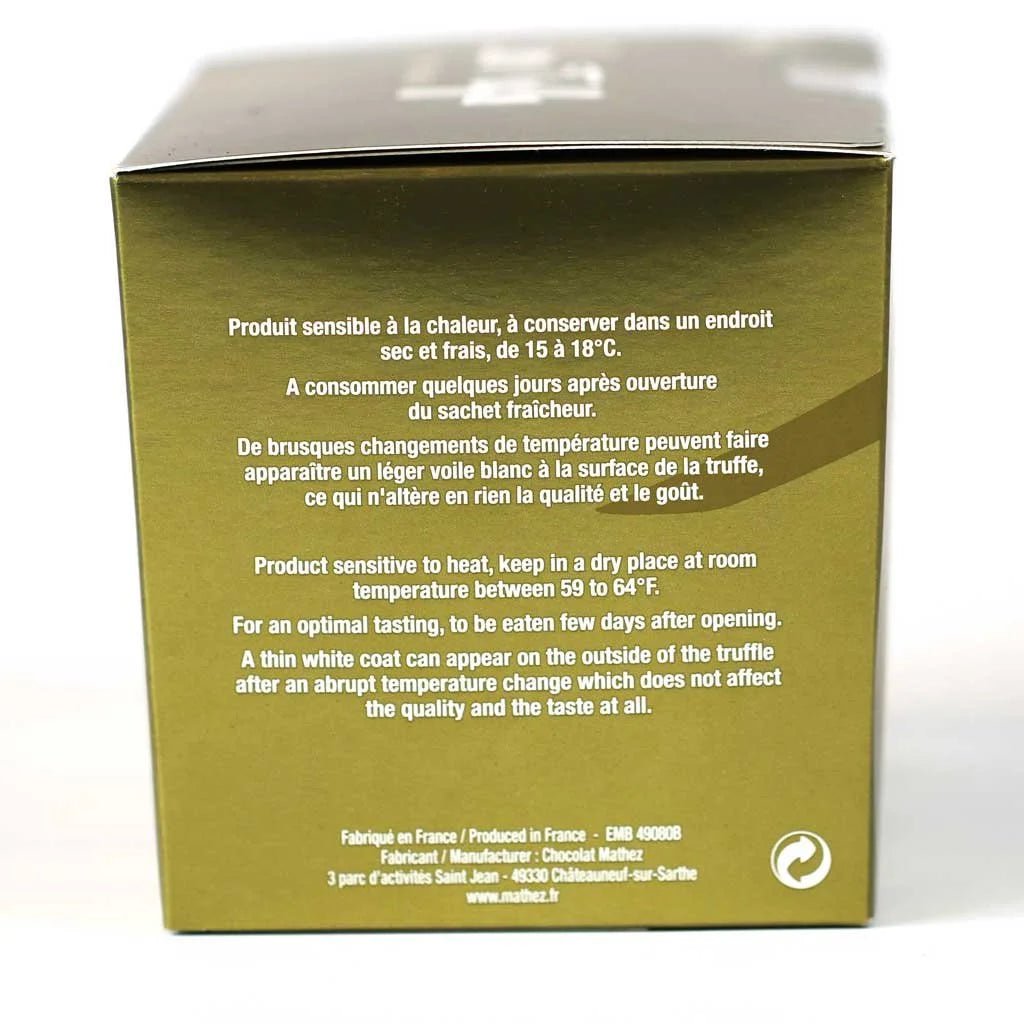 French Mathez Chocolate Truffles Variety - Chocolates and Pistachio 8.8oz Box - Taste The Planets