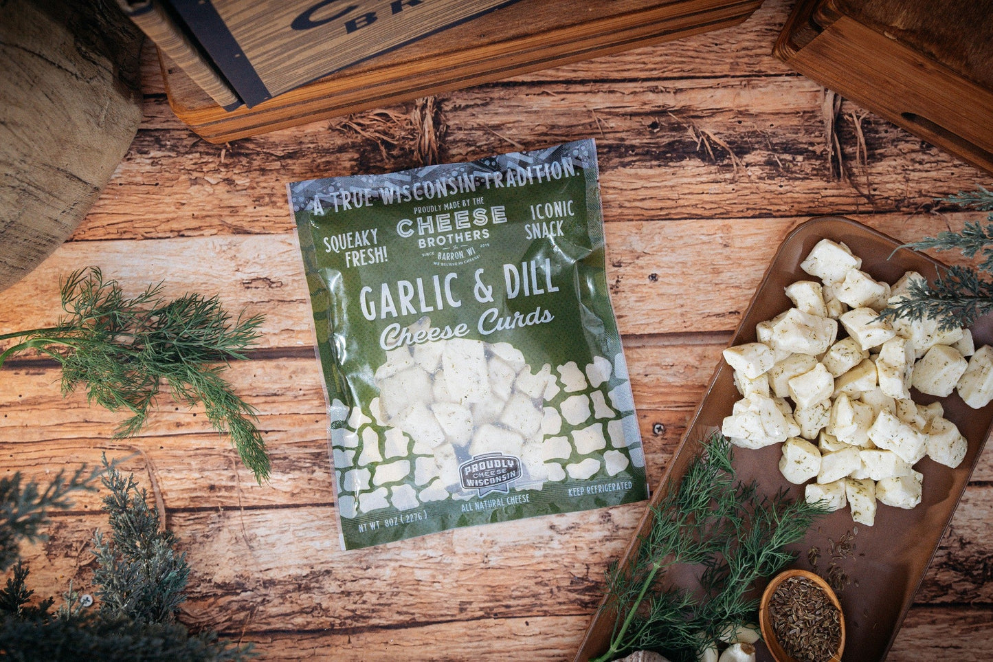The Char-CURD-erie Box - Wisconsin Cheese Curds & Summer Sausage Gift Set