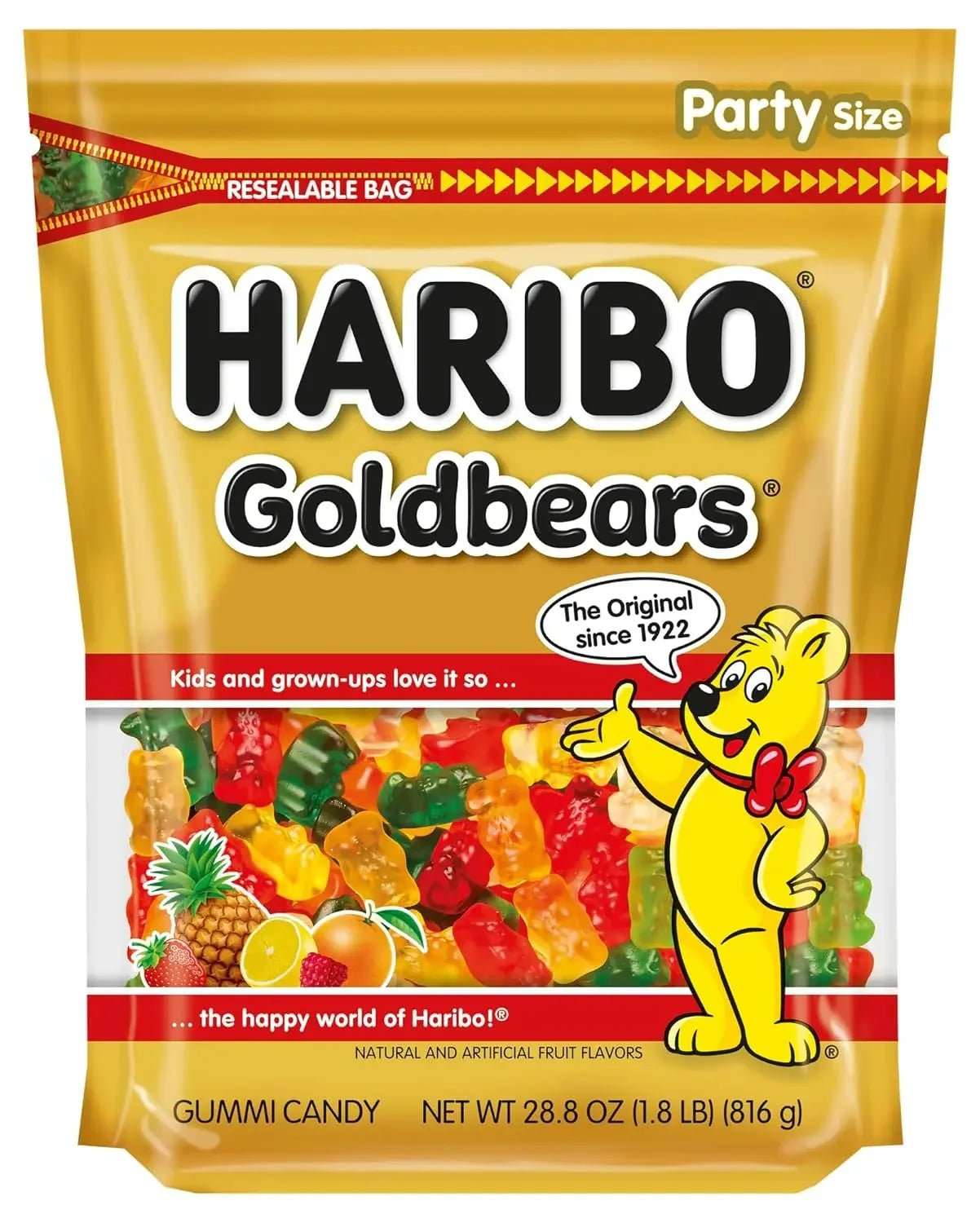 German Haribo Bears Products - Packs 1.1 Pound to Party Size | Taste The Planets 