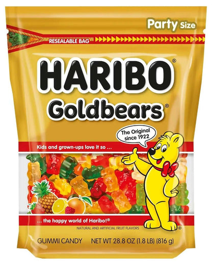 German Haribo Bears Products - Packs 1.1 Pound to Party Size | Taste The Planets 