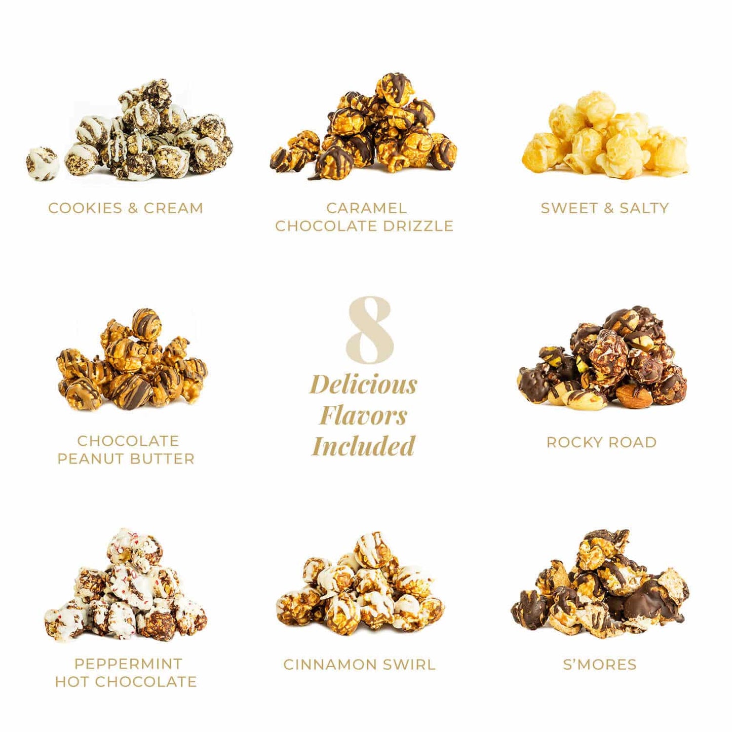 American Popcorn Gift Boxes – 10 and 8 Flavor Healthy Non-GMO & Kosher