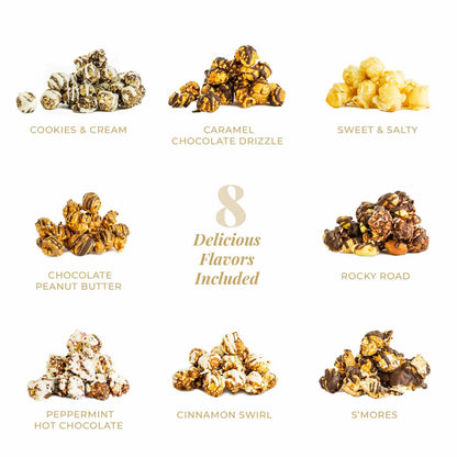 American Popcorn Gift Boxes – 10 and 8 Flavor Healthy Non-GMO & Kosher