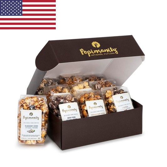 American Popcorn Gift Boxes – 10 and 8 Flavor Healthy Non-GMO & Kosher