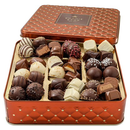 Planets Chocolate Gift Basket with Belgium Truffles – Gourmet Snack Box Gift