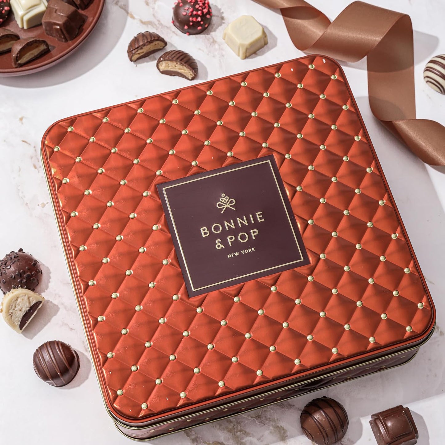Planets Chocolate Gift Basket with Belgium Truffles – Gourmet Snack Box Gift