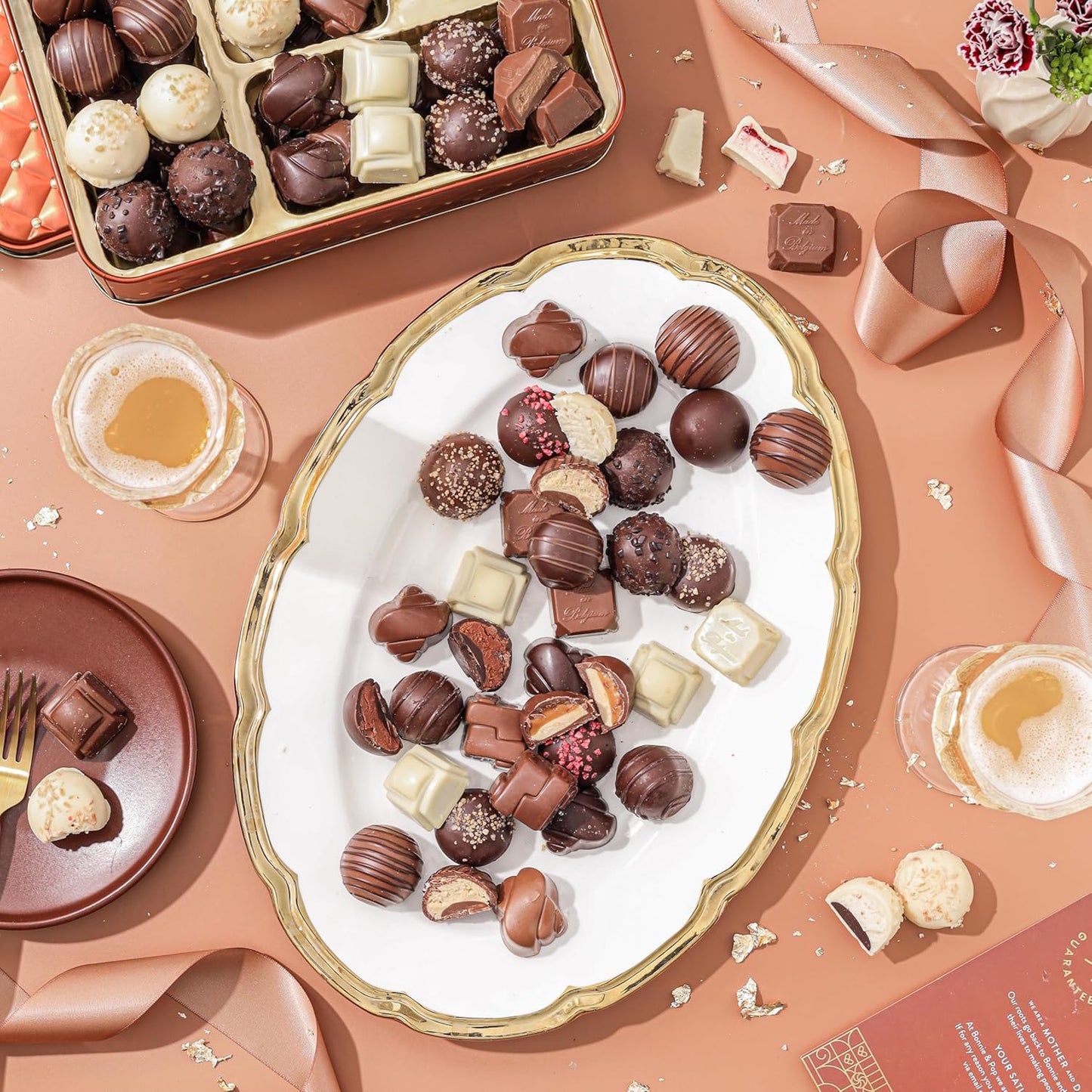 Planets Chocolate Gift Basket with Belgium Truffles – Gourmet Snack Box Gift