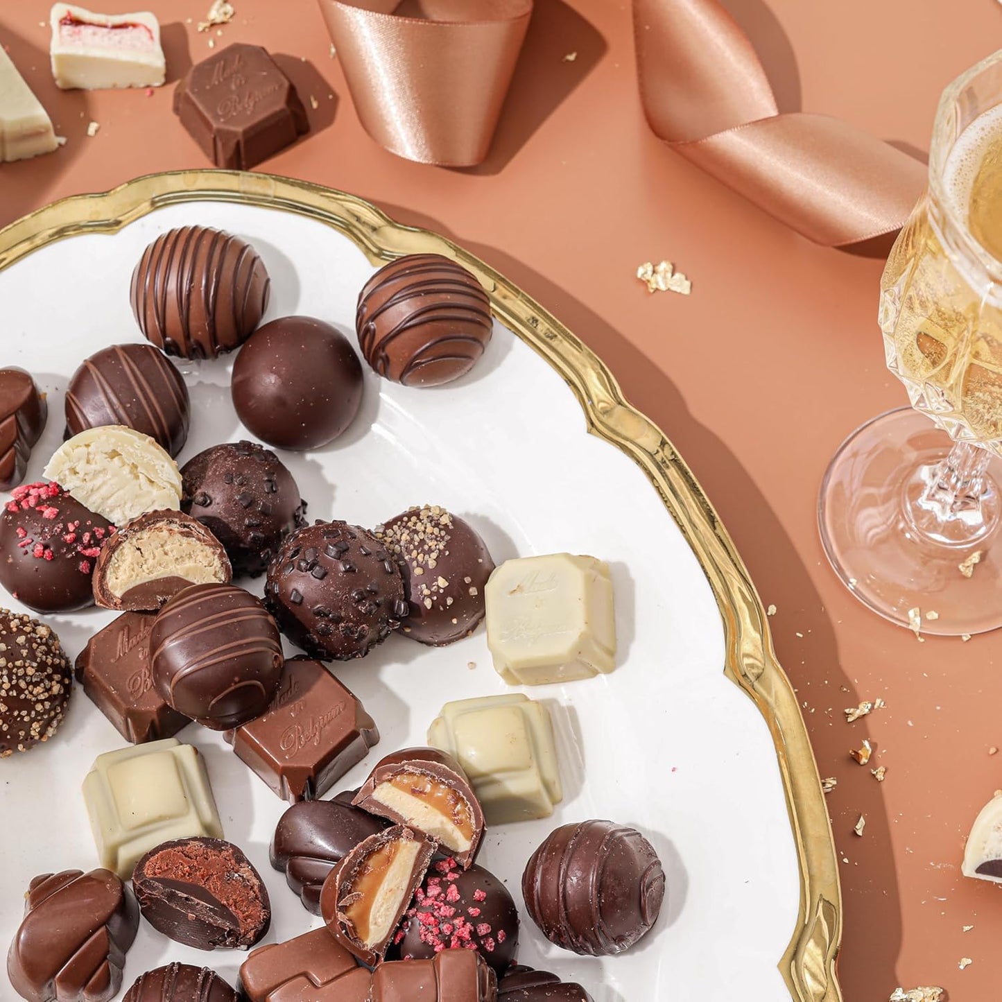 Planets Chocolate Gift Basket with Belgium Truffles – Gourmet Snack Box Gift