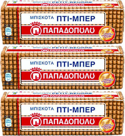 Greek Butter Cookies – Papadopoulos Petit Beurre Biscuits (225g Pack) | Taste The Planets 