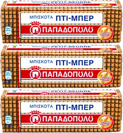 Greek Butter Cookies – Papadopoulos Petit Beurre Biscuits (225g Pack) - Taste The Planets