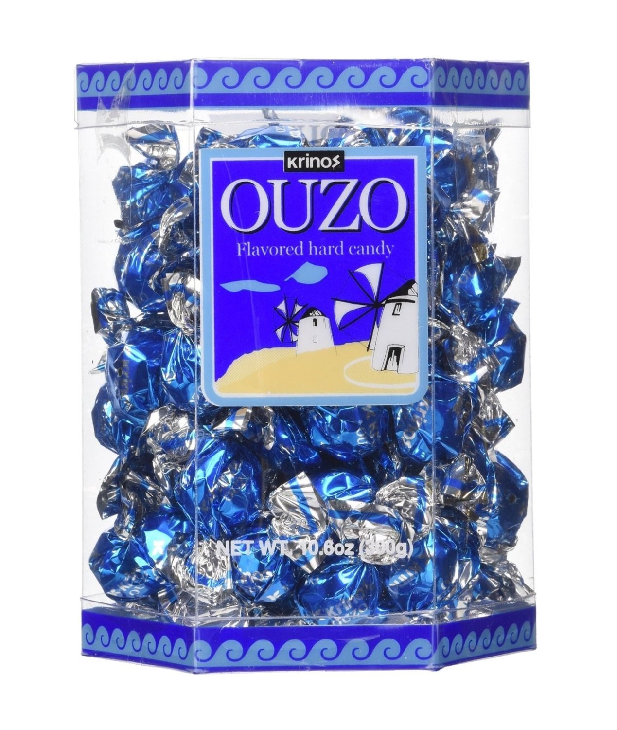 Greek Krinos Ouzo Flavord Hard Candy - 10.6 oz Gift Box
