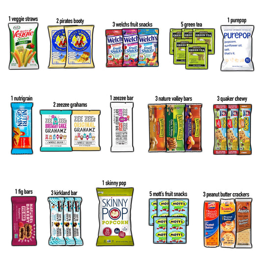 35 Count Healthy Snack Variety Pack Sweet & Savory Fitness Care Box | Taste The Planets 