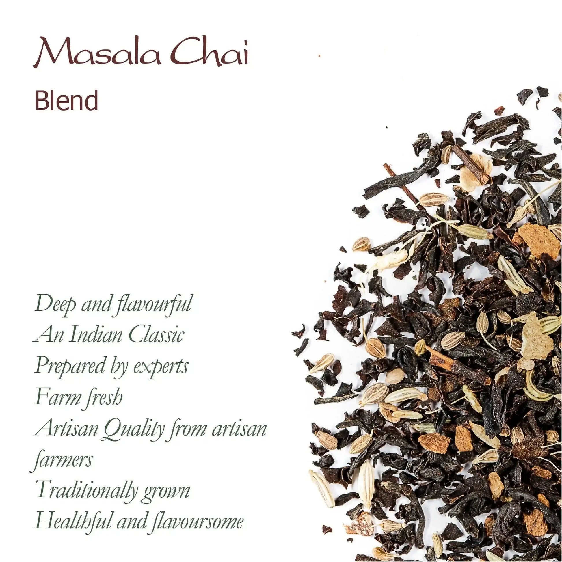 Indian Masala Chai Organic Black Tea 100g | Taste The Planets 