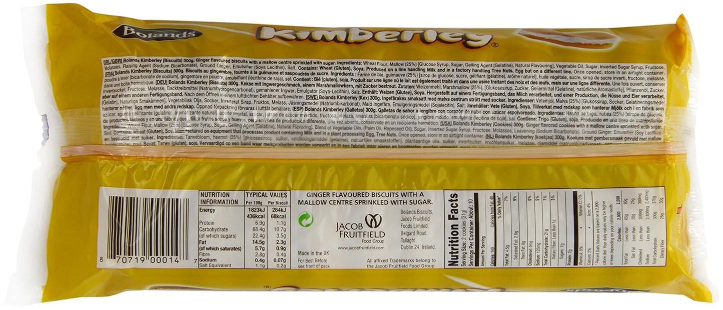 Irish Bolands Kimberley Biscuits – Iconic Ginger & Marshmallow Cookies - Taste The Planets
