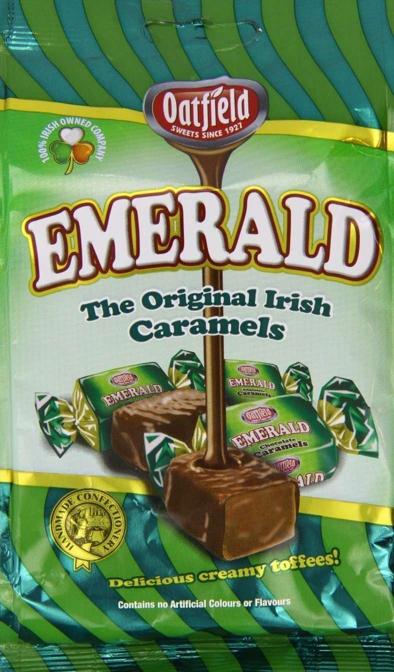 Irish Oatfield Emerald Original Irish Caramels Candy | Classic Toffee Sweets | Taste The Planets 