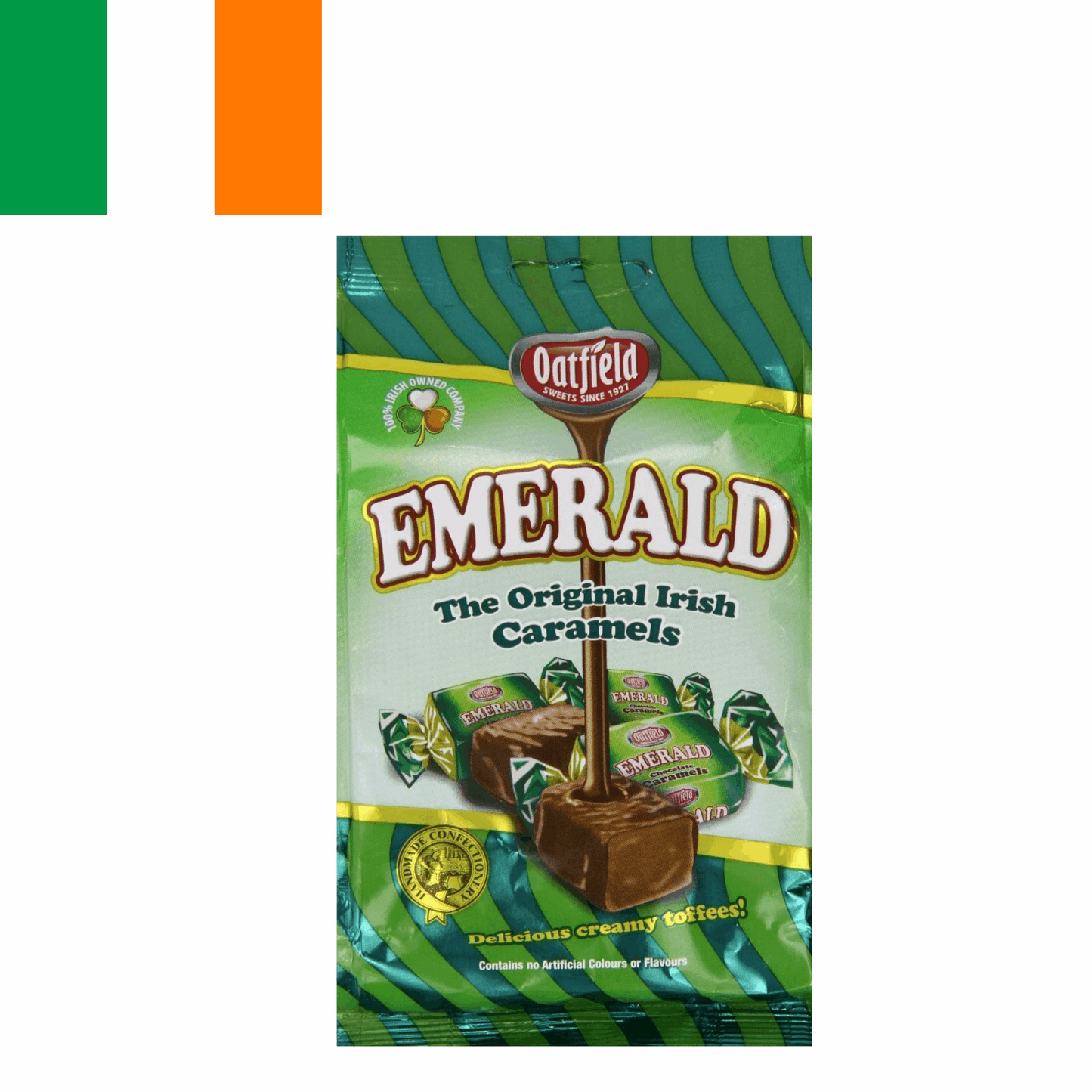 Irish Oatfield Emerald Original Irish Caramels Candy | Classic Toffee Sweets | Taste The Planets 