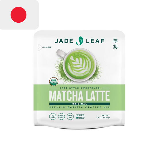 Organic Japanese Jade Leaf Matcha Latte Mix, Powdered Tea Variety
