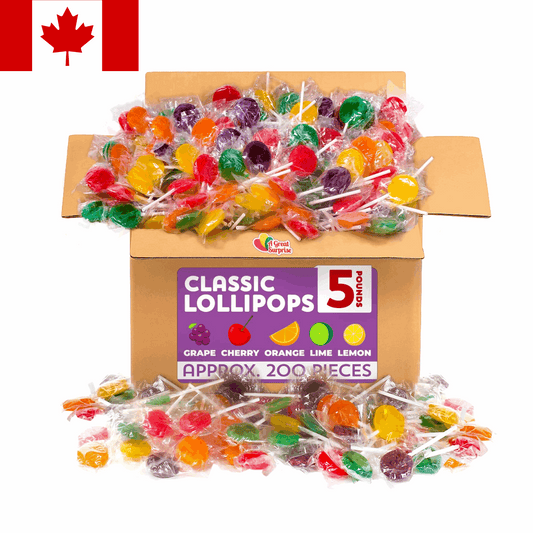 Bulk Lollipops & Candy Mix 5 lbs Assorted Fruit, Mint & Party | Taste The Planets 