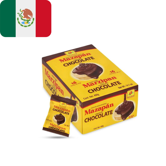 Mexican De La Rosa Chocolate Covered Mazapan - 16 Counts