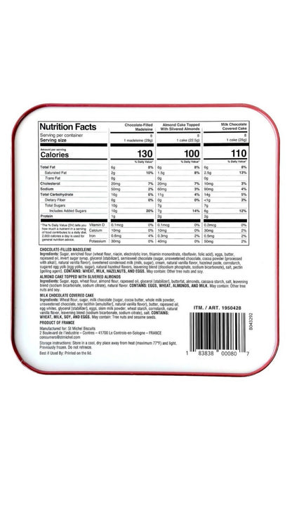 French St. Michel Pastry Collection Tin 21.6 oz (1.34lb) 612g