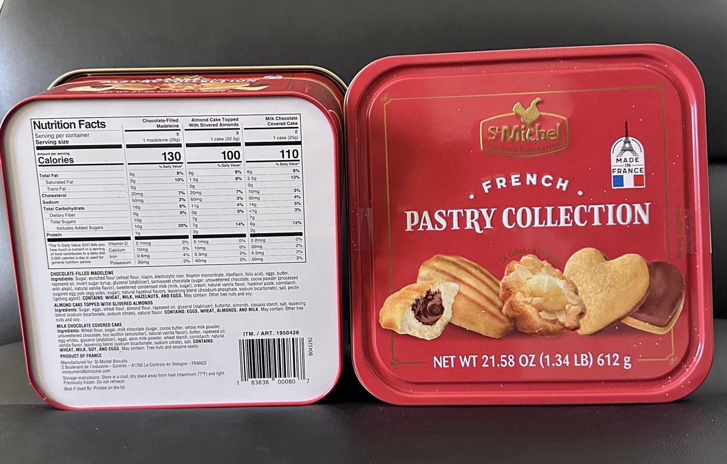 French St. Michel Pastry Collection Tin 21.6 oz (1.34lb) 612g