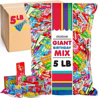 Canadian Bulk Lollipops & Candy Mix - 5 lbs Assorted Fruit, Mint & Party