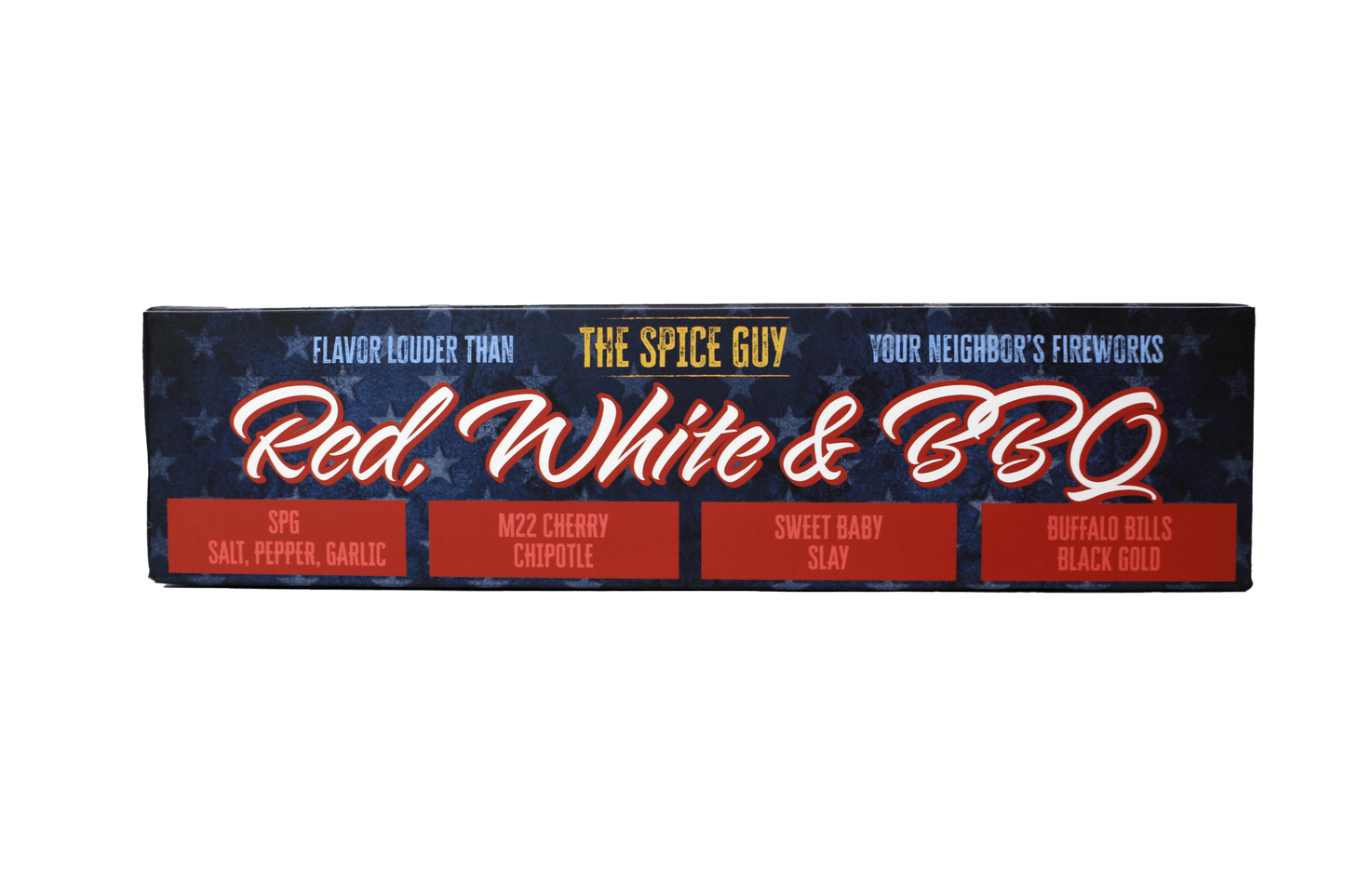 Red, White & BBQ Box – All-American Rubs for Burgers, Ribs & Brisket