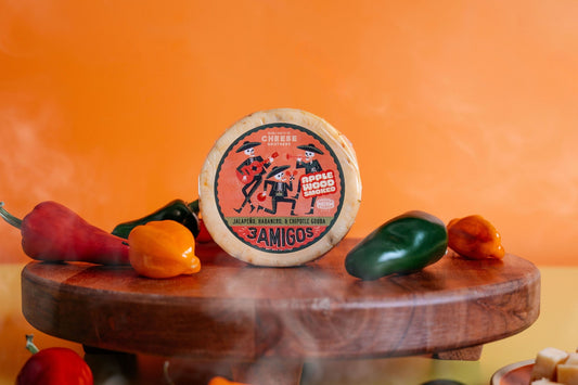 Smoked 3 Amigos Spicy Gouda - Jalapeño, Habanero & Chipotle Cold-Smoked Cheese