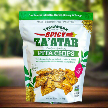 Crunchy Lebanese Za’atar Pita Chips – Vegan, Low-Fat, Authentic