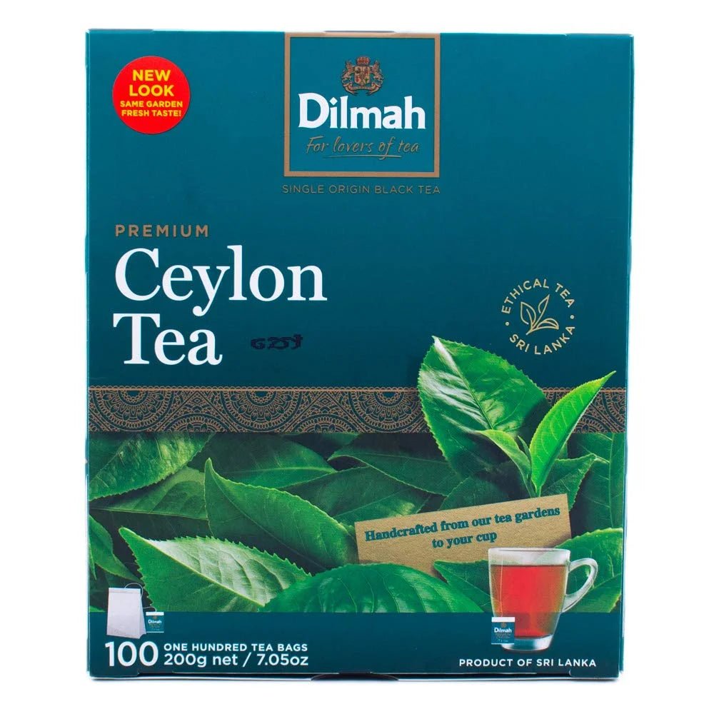 Sri Lankan Dilmah Black Ceylon Tea (Pure / Single - Origin) - 100 Bags - Taste The Planets