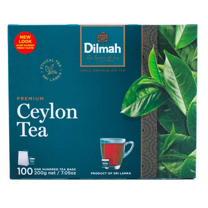 Sri Lankan Dilmah Black Ceylon Tea (Pure / Single - Origin) - 100 Bags - Taste The Planets
