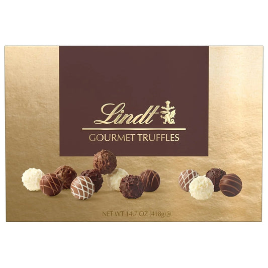 Swiss Lindt & Sprüngli Gourmet Chocolate Truffles Gift Box 26 PCS, 14.7 oz. - Taste The Planets