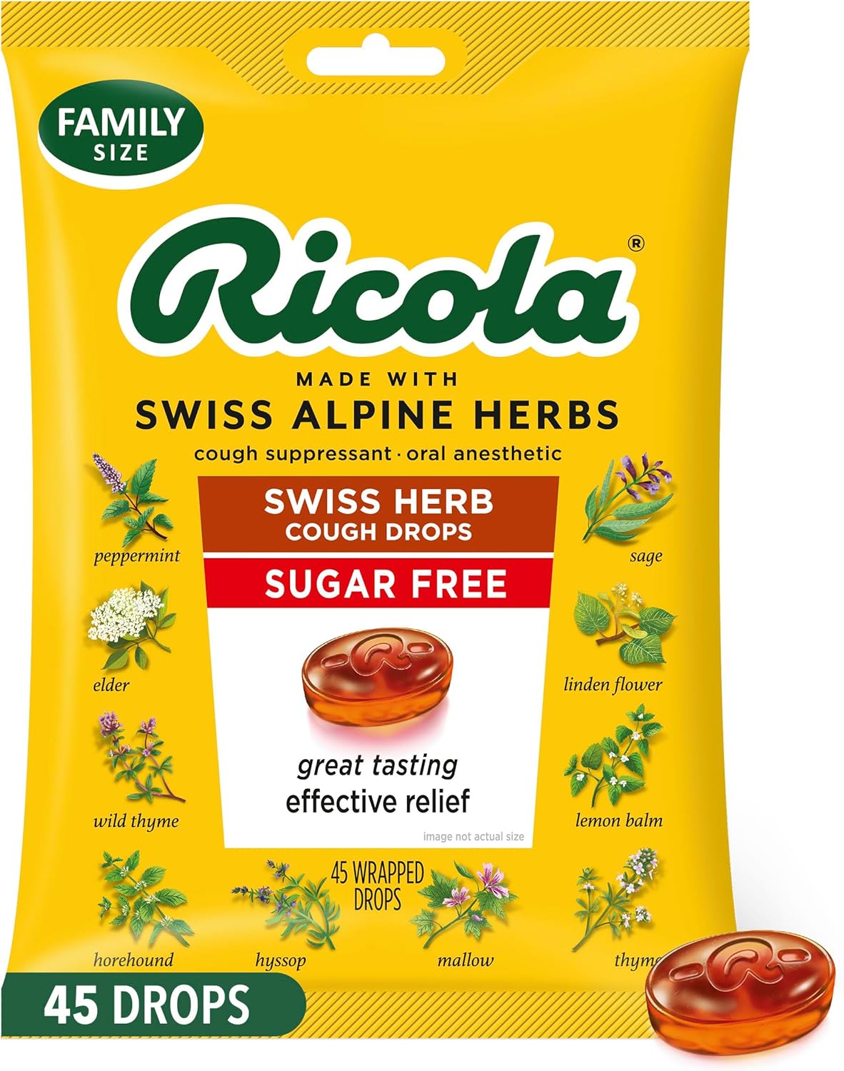 Swiss Ricola Party Size Herbal Drops – Original Herb Variety Collection - Taste The Planets
