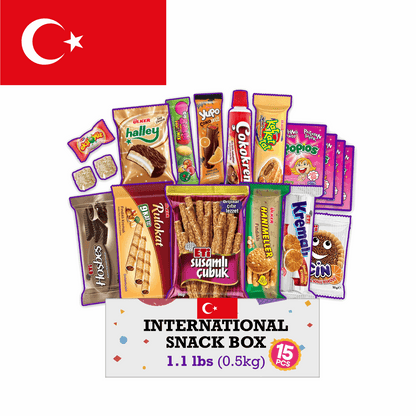 Turkish Snack Box Full-Size International Snack Boxes 15 PCs - 40 PCs | Taste The Planets 