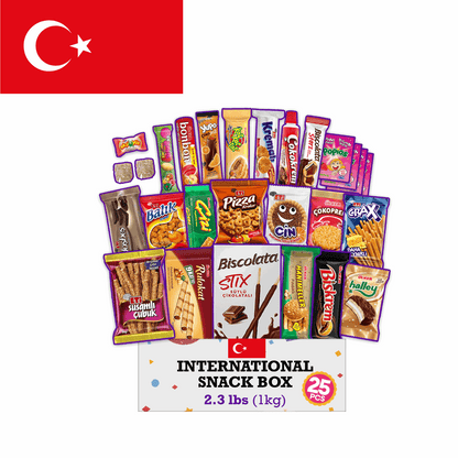 Turkish Snack Box Full-Size International Snack Boxes 15 PCs - 40 PCs | Taste The Planets 