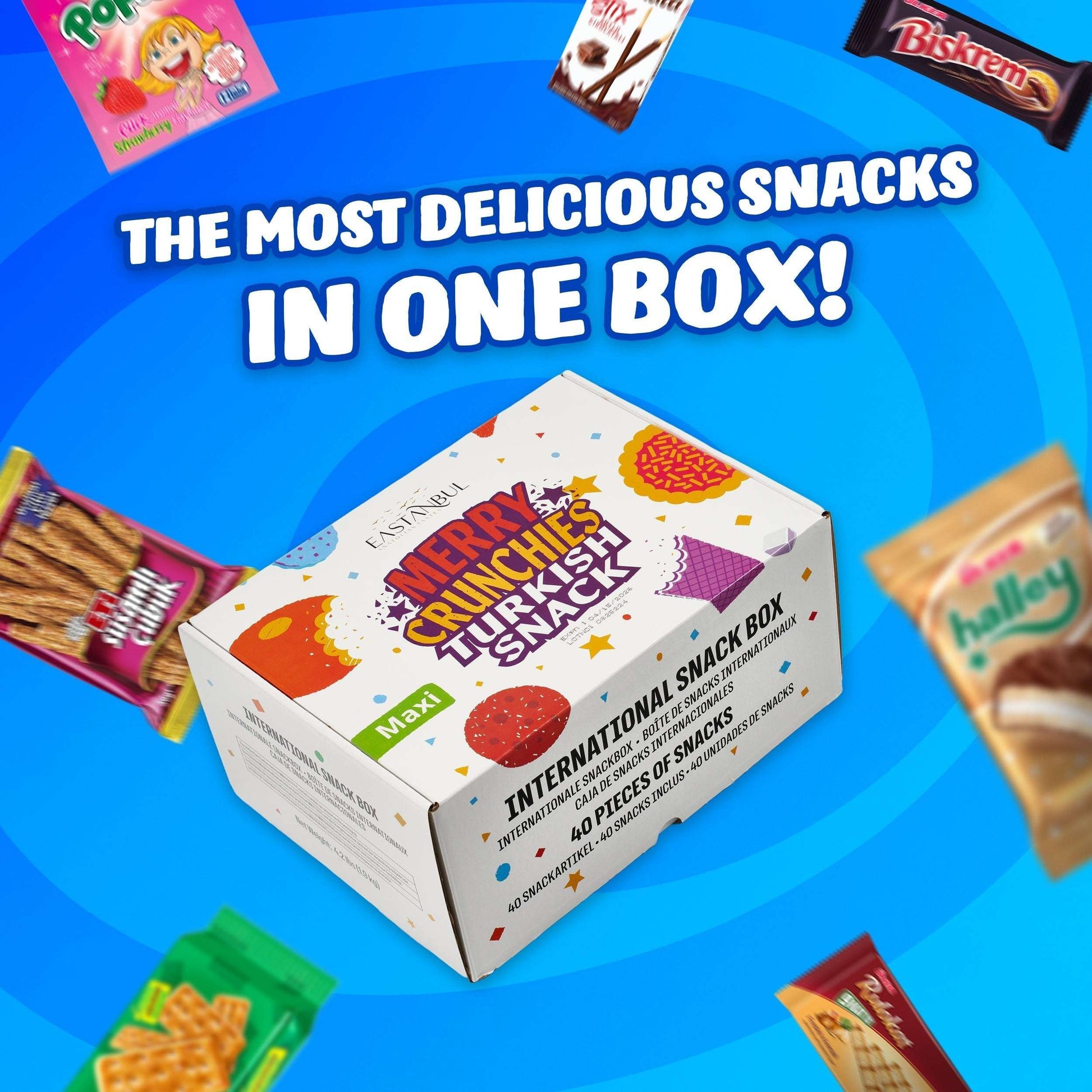 Turkish Snack Box Full-Size International Snack Boxes 15 PCs - 40 PCs | Taste The Planets 