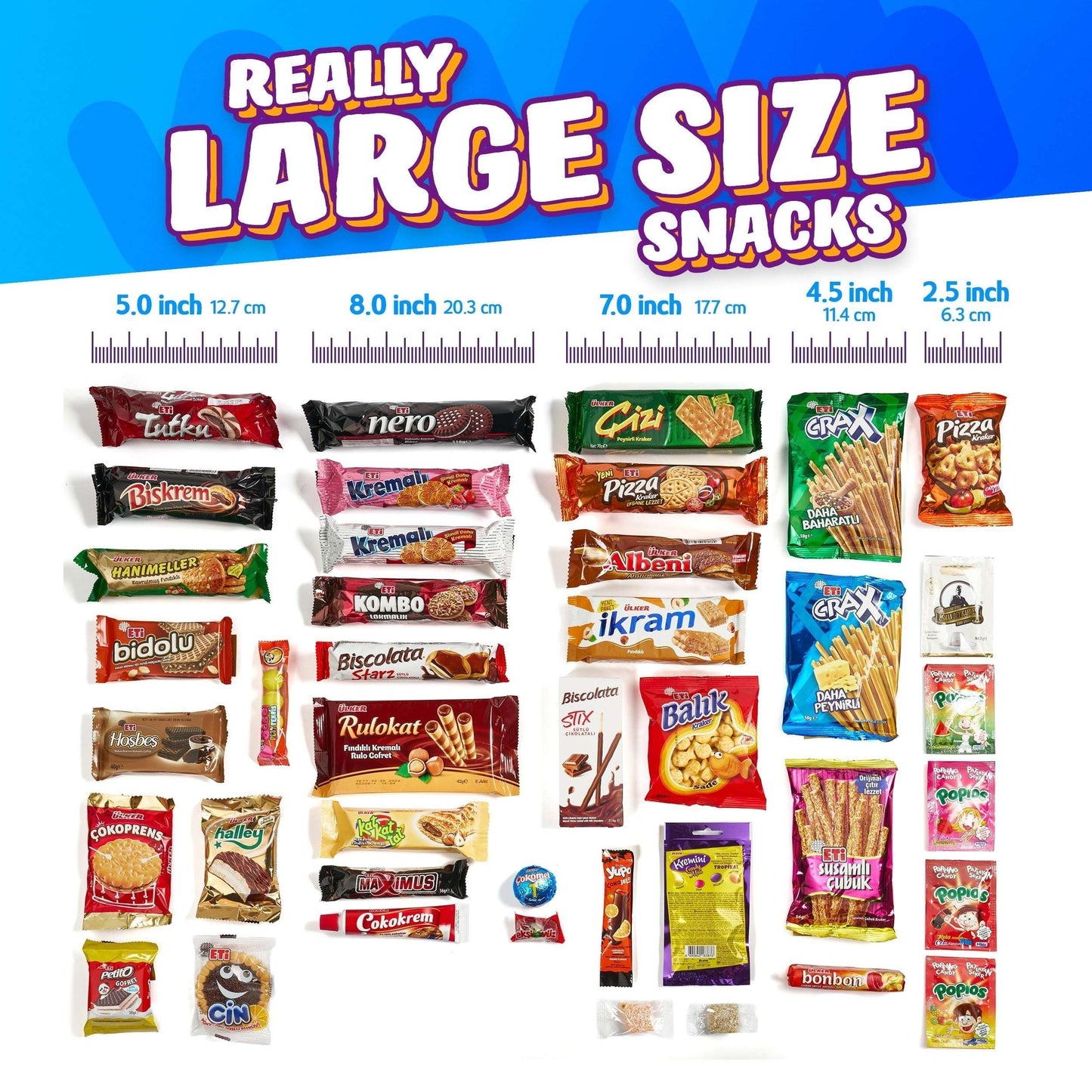 Turkish Snack Box Full-Size International Snack Boxes 15 PCs - 40 PCs | Taste The Planets 