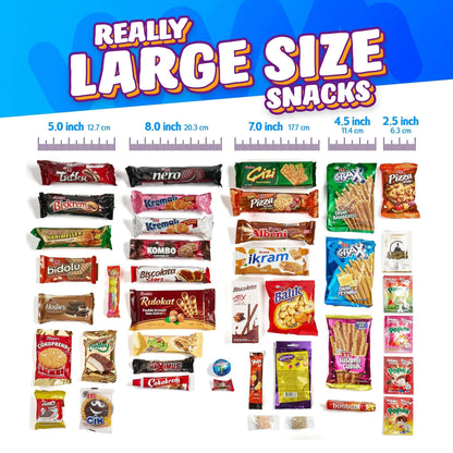 Turkish Snack Box Full-Size International Snack Boxes 15 PCs - 40 PCs | Taste The Planets 