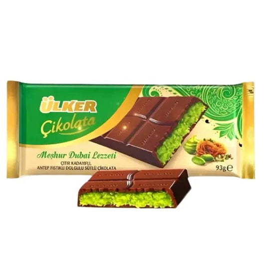 Turkish Dubai Chocolate Bar Pistachio - Taste The Planets