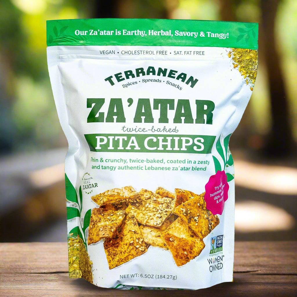 Crunchy Lebanese Za’atar Pita Chips – Vegan, Low-Fat, Authentic